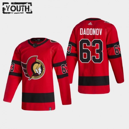 Ottawa Senators Dresy Evgenii Dadonov 63 2020-21 Reverse Retro Authentic - Dětské